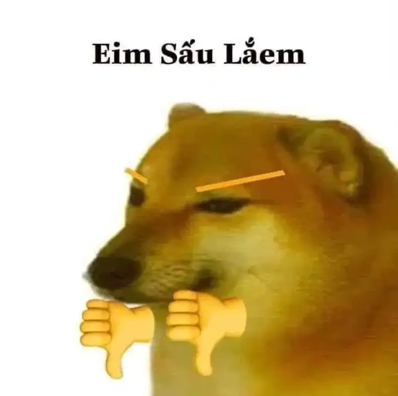 Cảm xúc dạt dào cùng sad cheems meme đầy ấn tượng
