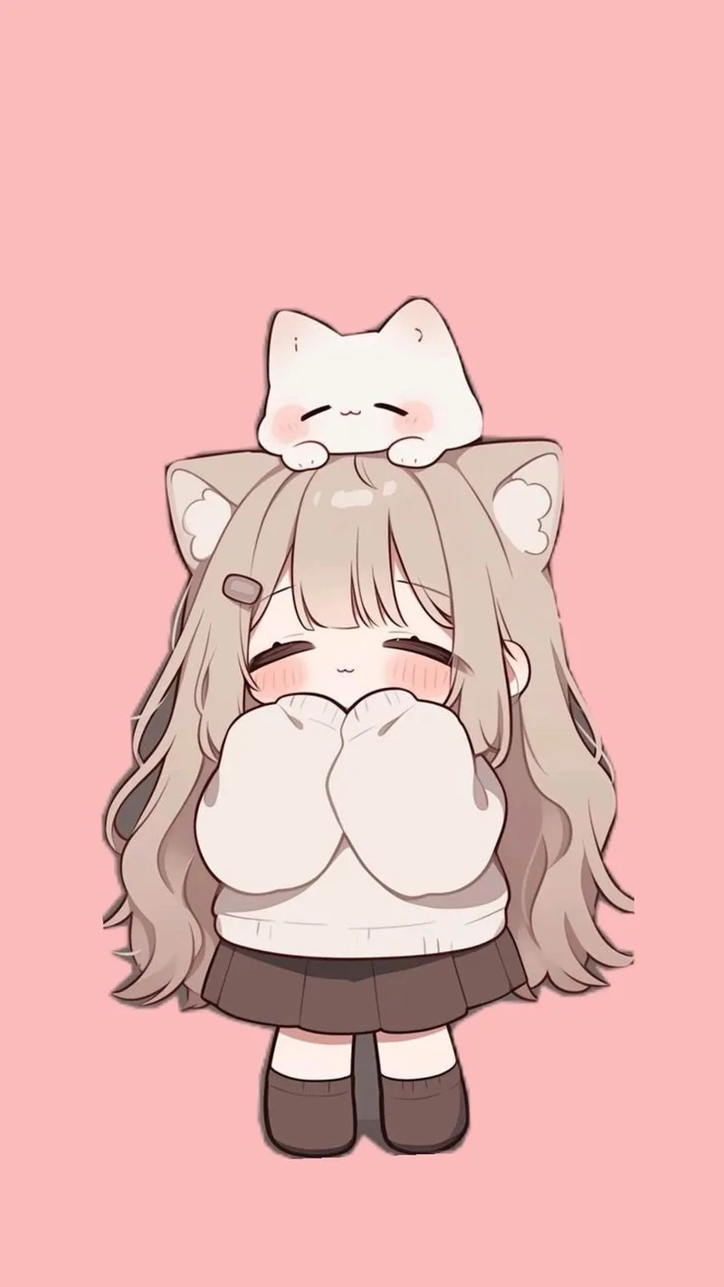 Ngắm trọn bộ hình ảnh chibi nữ cute đơn giản cực đáng yêu