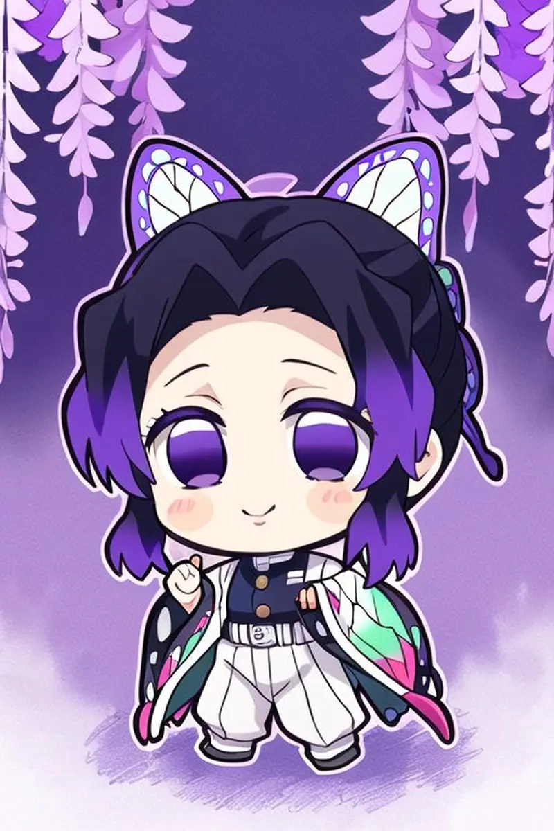 Sáng tạo cực dễ thương với shinobu kochou chibi
