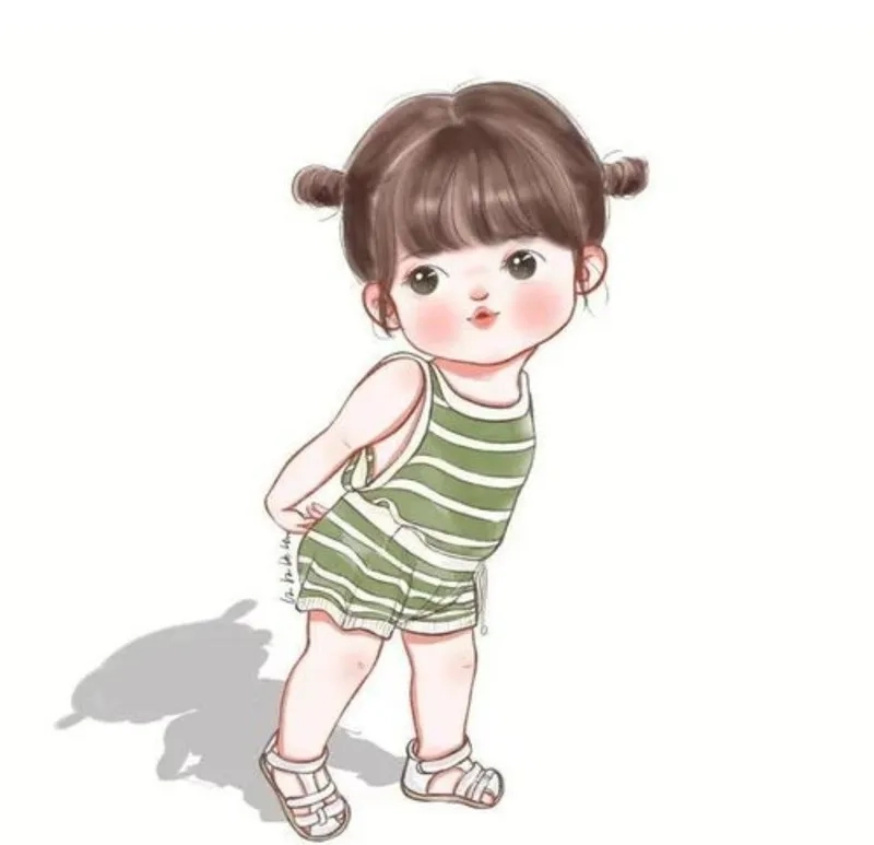 Ngắm nhìn chibi em bé hoạt hình siêu cute