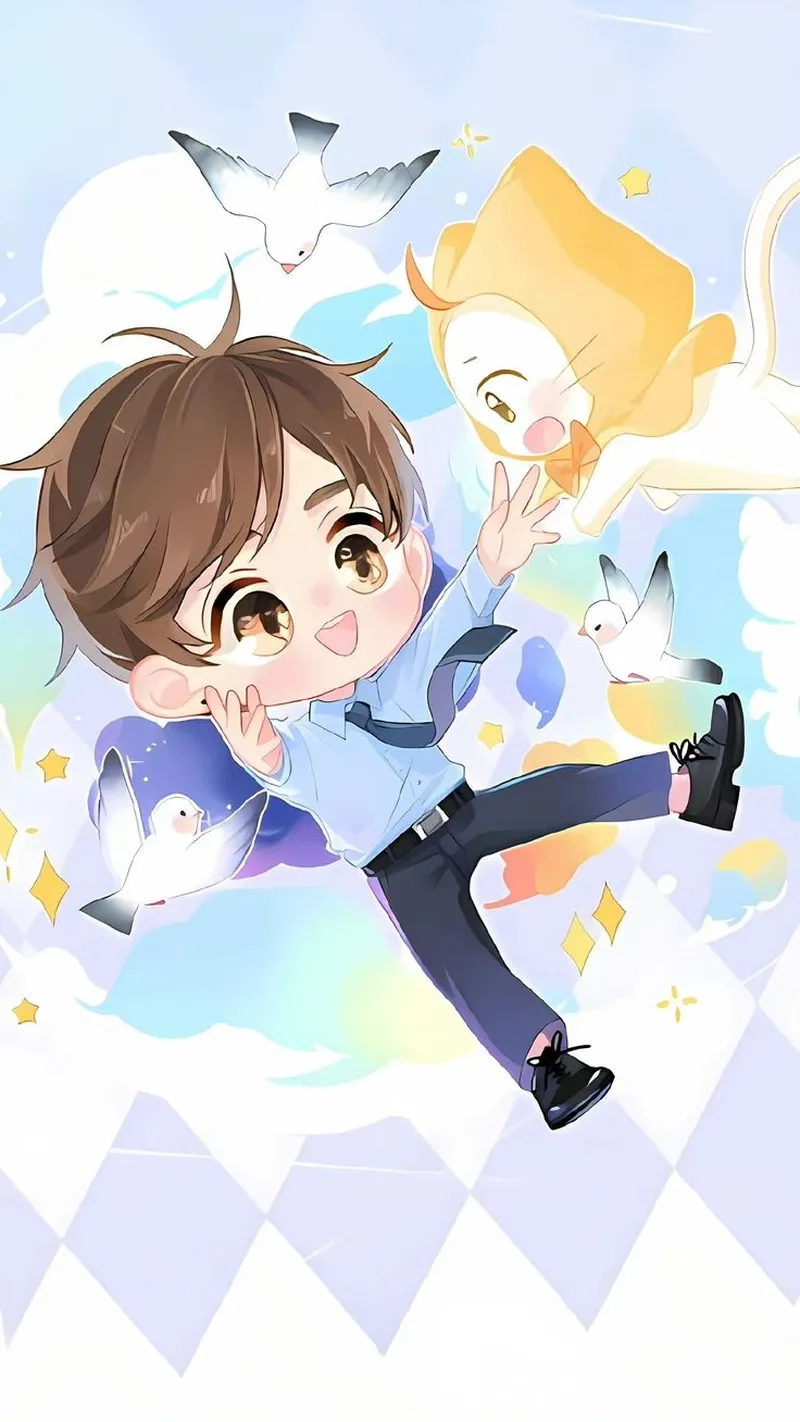 Ngắm trọn bộ ảnh hình nền anime cute lung linh