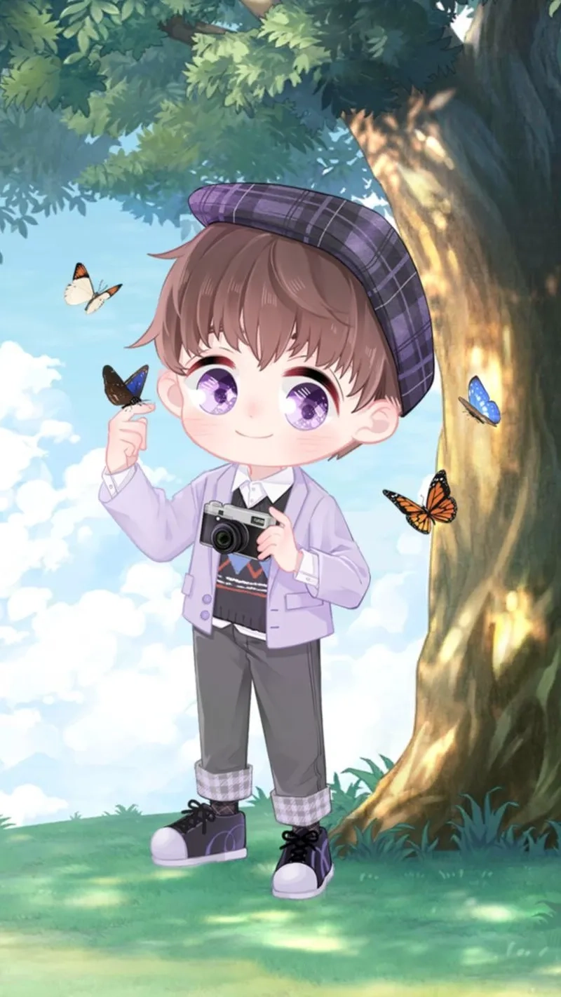 Bộ sưu tập dễ thương từ hình nền anime chibi