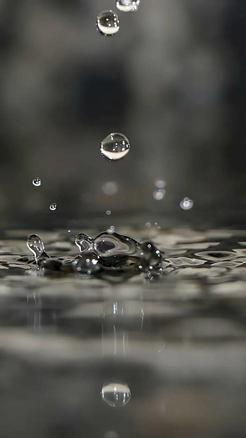 Ngắm nhìn vẻ đẹp hình nền giọt nước phản chiếu