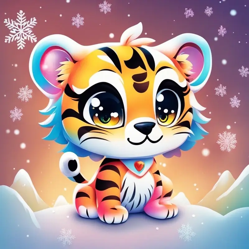 Ngắm con hổ chibi siêu dễ thương khiến ai cũng mê