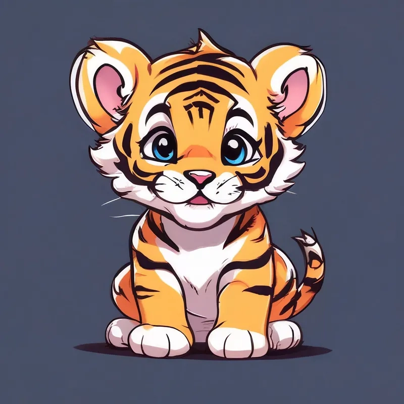 Bộ sưu tập hổ chibi anime đậm chất hoạt hình