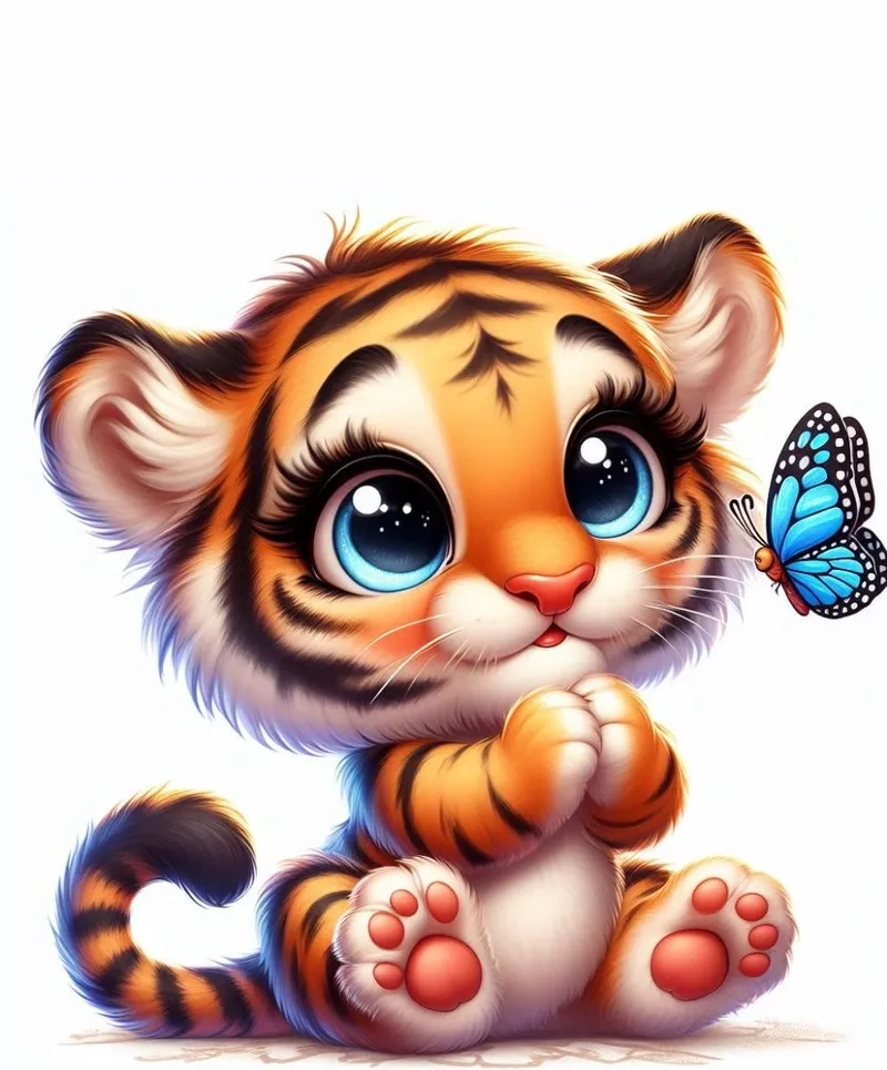 Đắm chìm trong thế giới con hổ chibi cute cực thú vị