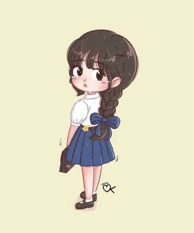Đắm say cùng loạt hình chibi học sinh dễ thương cực hot