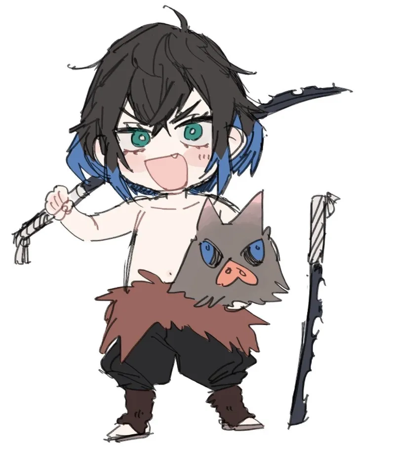 Fan Demon Slayer yêu thích demon slayer inosuke chibi