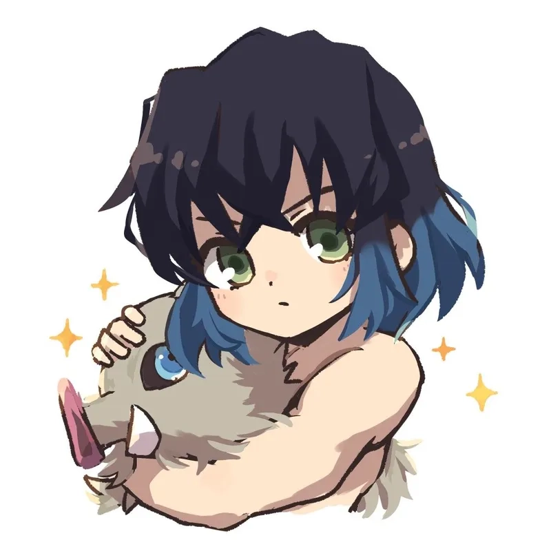 Thêm phụ kiện dễ thương với inosuke chibi sticker