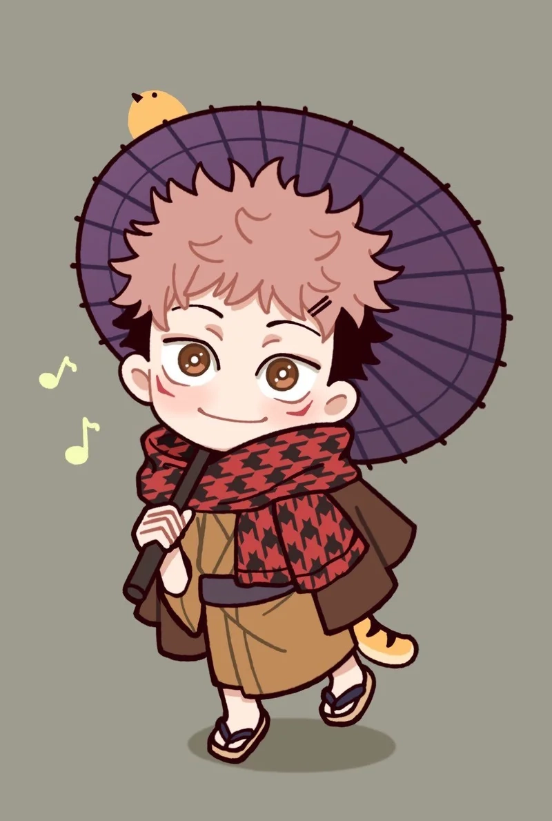 Vẻ dễ thương ngọt ngào yuji itadori chibi cute