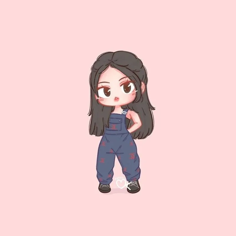 Ngắm jisoo blackpink chibi jennie đầy phong cách