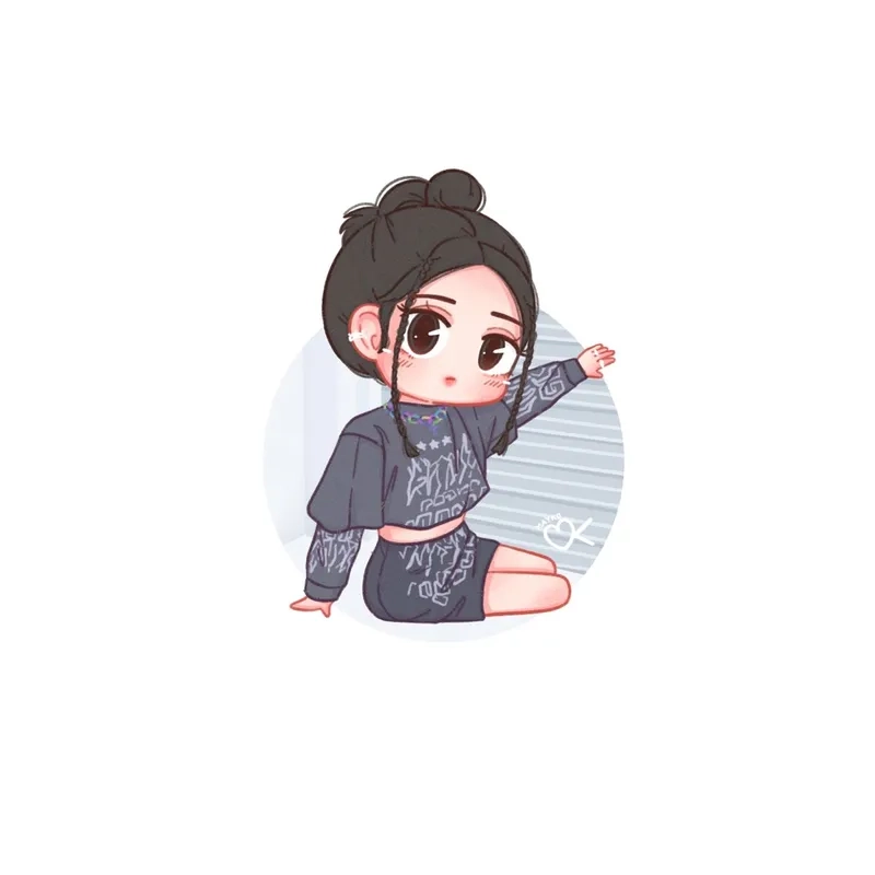 Trọn bộ hình đáng yêu ảnh jennie blackpink chibi