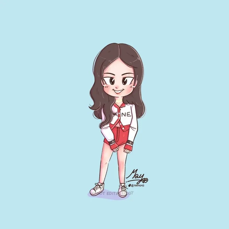 Kết nối fan qua chibi jennie blackpink lung linh