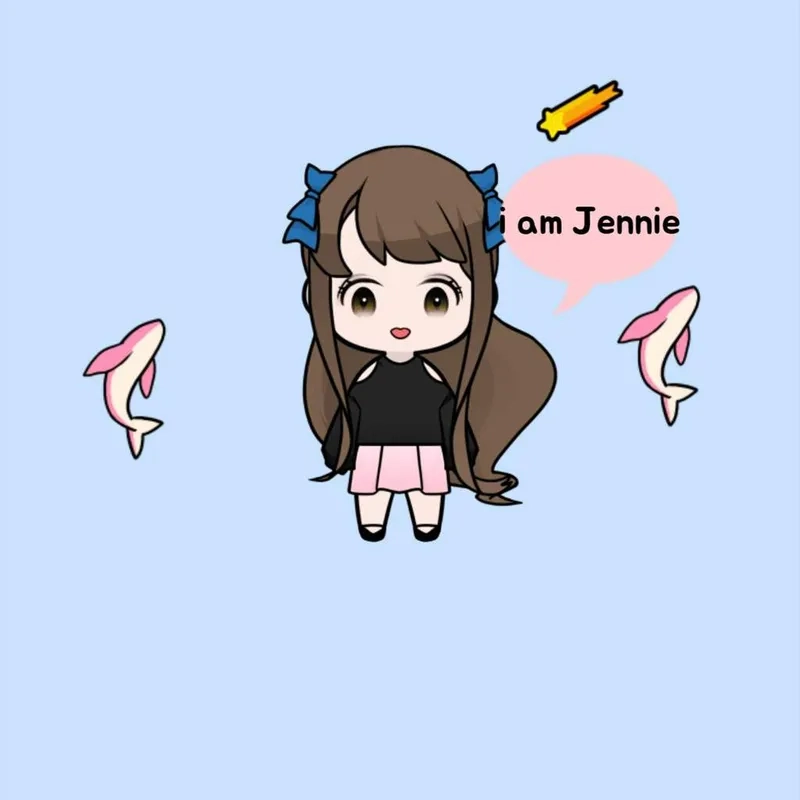 Cùng khám phá jennie black pink chibi siêu xinh