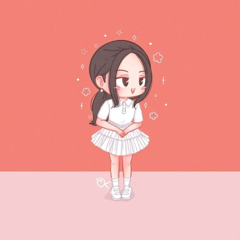 Gửi tặng fan ảnh jennie chibi cute đầy sức hút