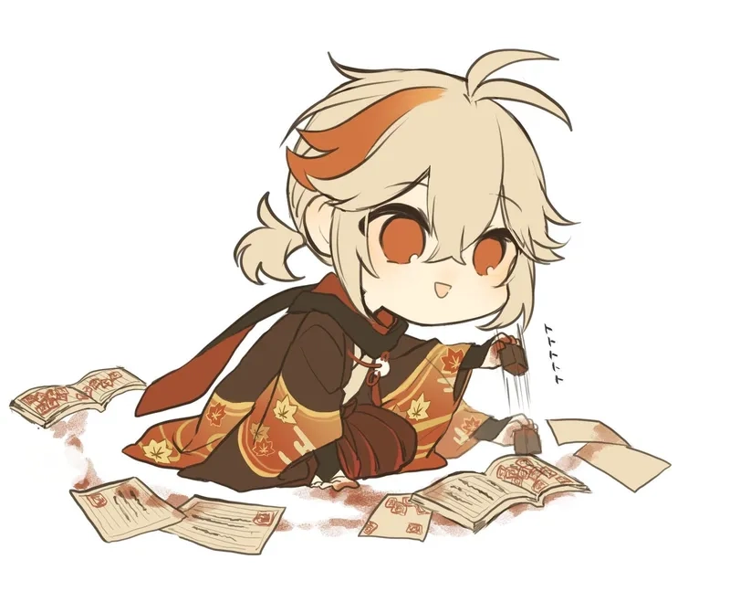 Thưởng thức chibi kazuha đáng yêu cho mọi fan Genshin