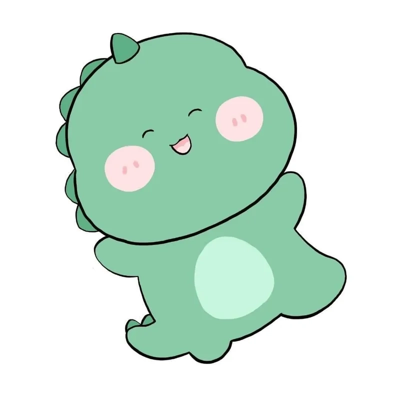 Ngất ngây trước vẻ đẹp hình khủng long chibi đáng yêu
