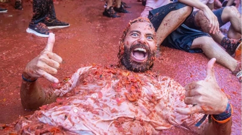 Ngắm nhìn vẻ đẹp lễ hội ném cà chua La Tomatina hấp dẫn