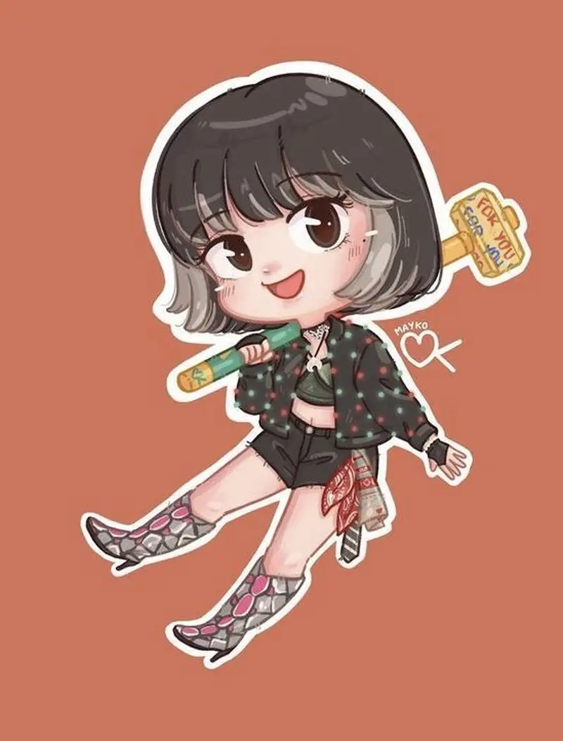 Sưu tập ngay hình ảnh lisa chibi tuyệt đẹp
