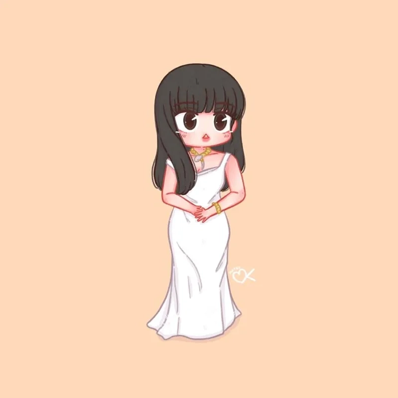 Trang trí màn hình với hình nền lisa chibi cực xinh