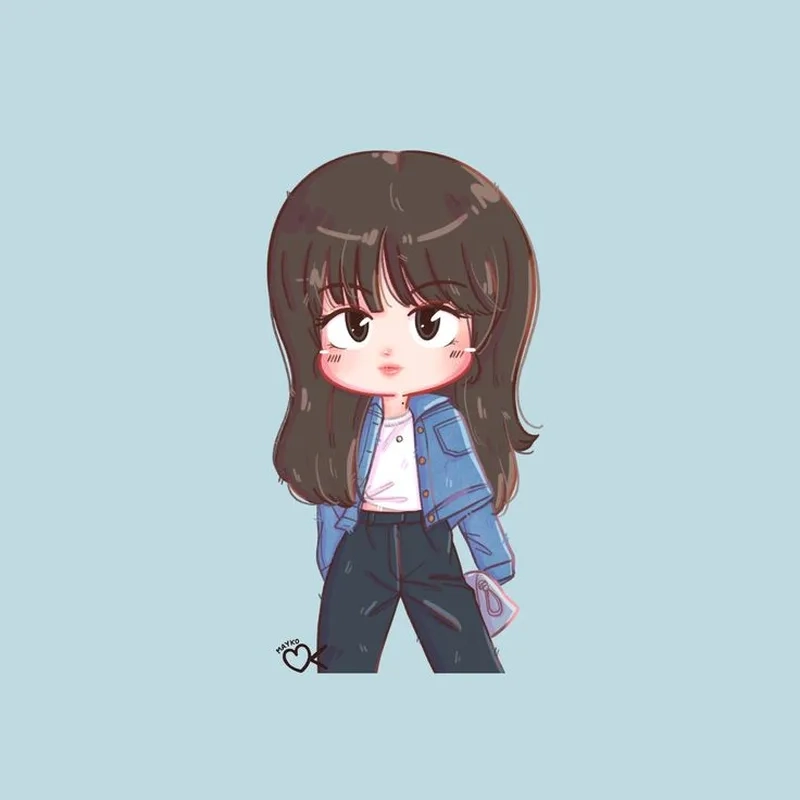 Khám phá lisa black pink chibi dễ thương tuyệt vời