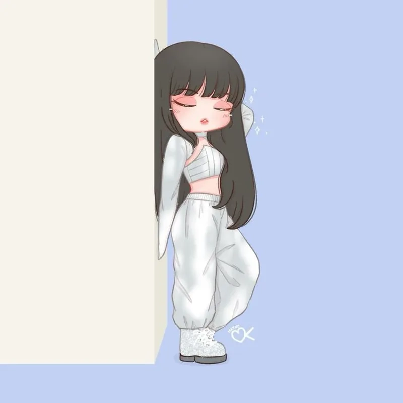 Tải ngay hình lisa chibi cute đáng yêu cho điện thoại