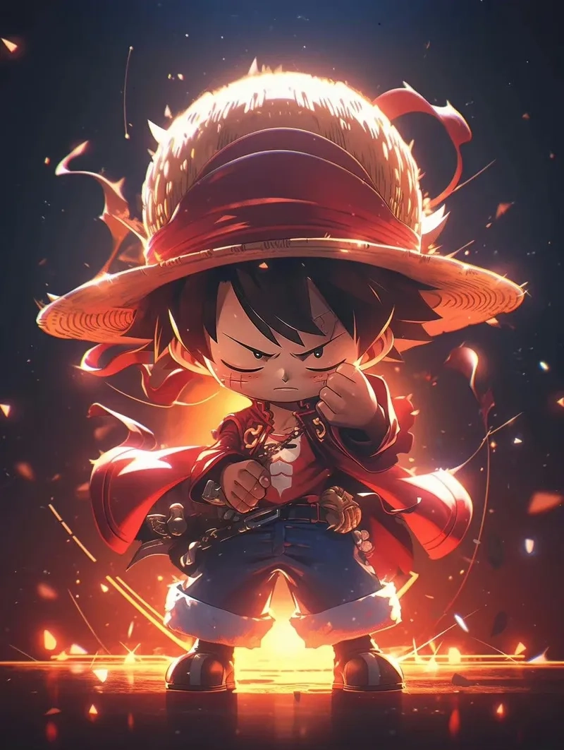 Tận hưởng nét cute của luffy chibi cute dễ thương