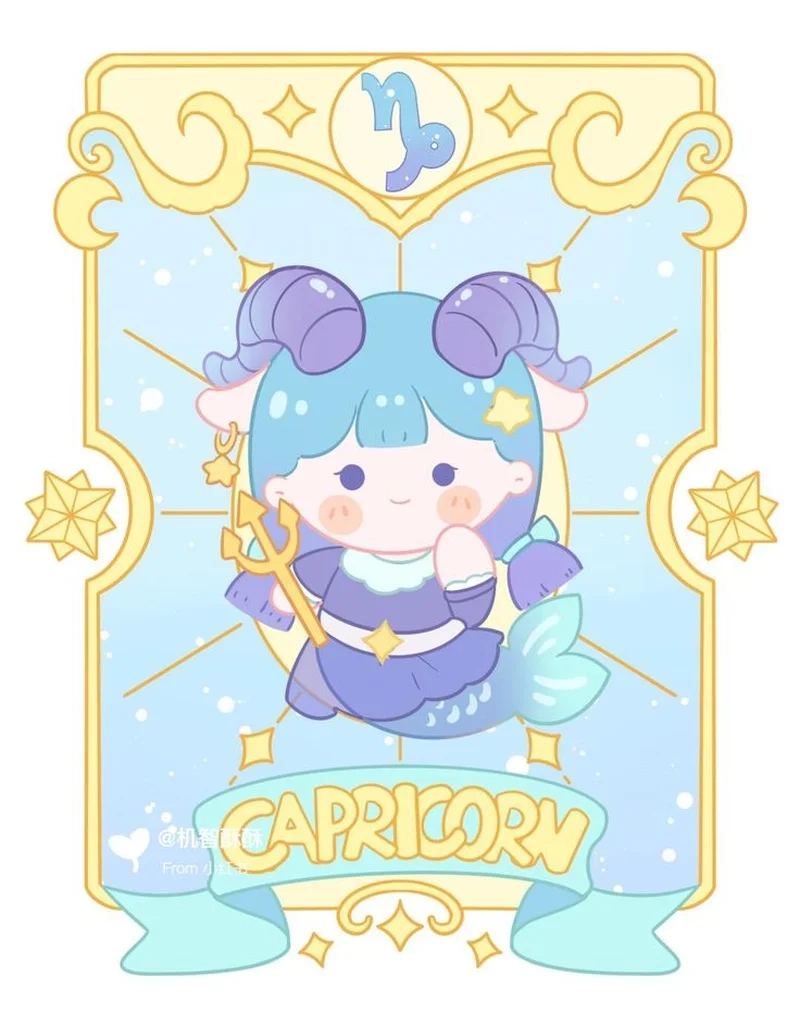 Trang trí màn hình với hình cung ma kết chibi cực xinh
