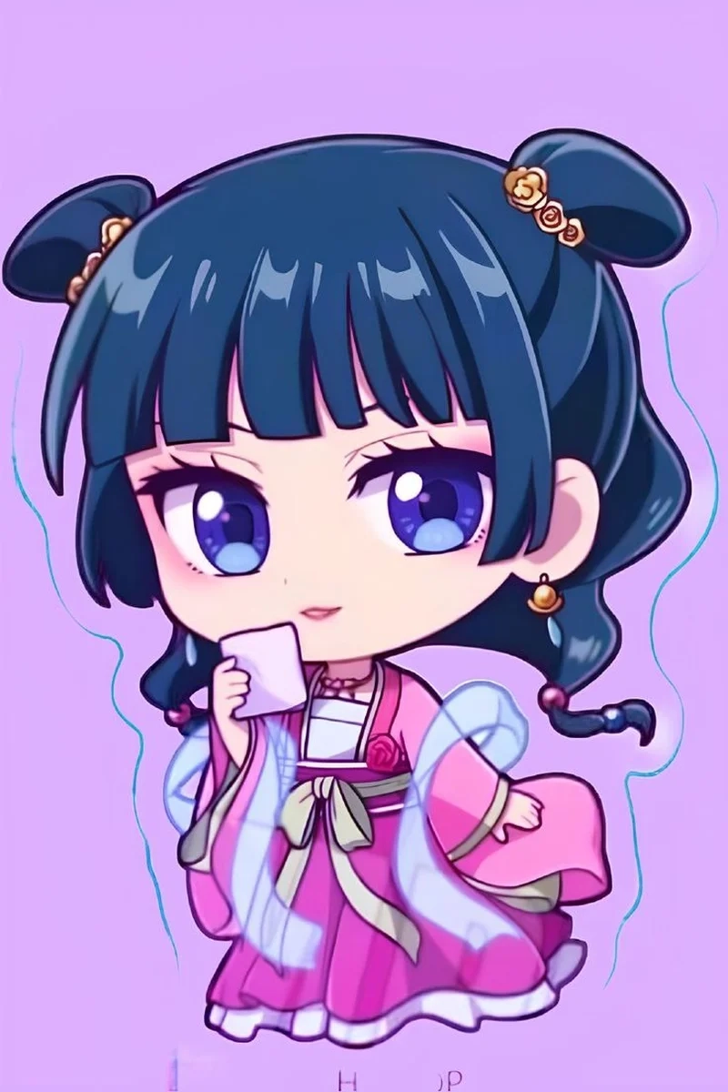 Hình ảnh dễ thương nổi bật maomao chibi cute
