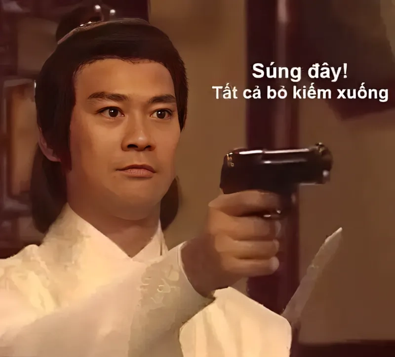 Sưu tầm ảnh meme cầm súng bắn cực độc cực chất không thể bỏ qua