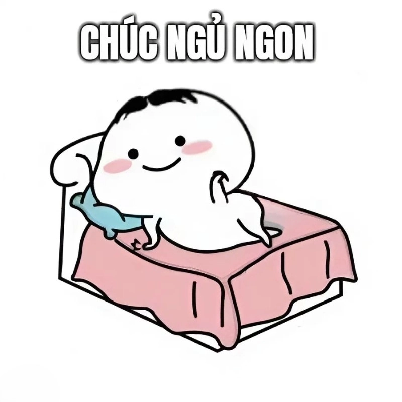 Gửi tặng người thân yêu meme chúc ngủ ngon cute đầy ý nghĩa