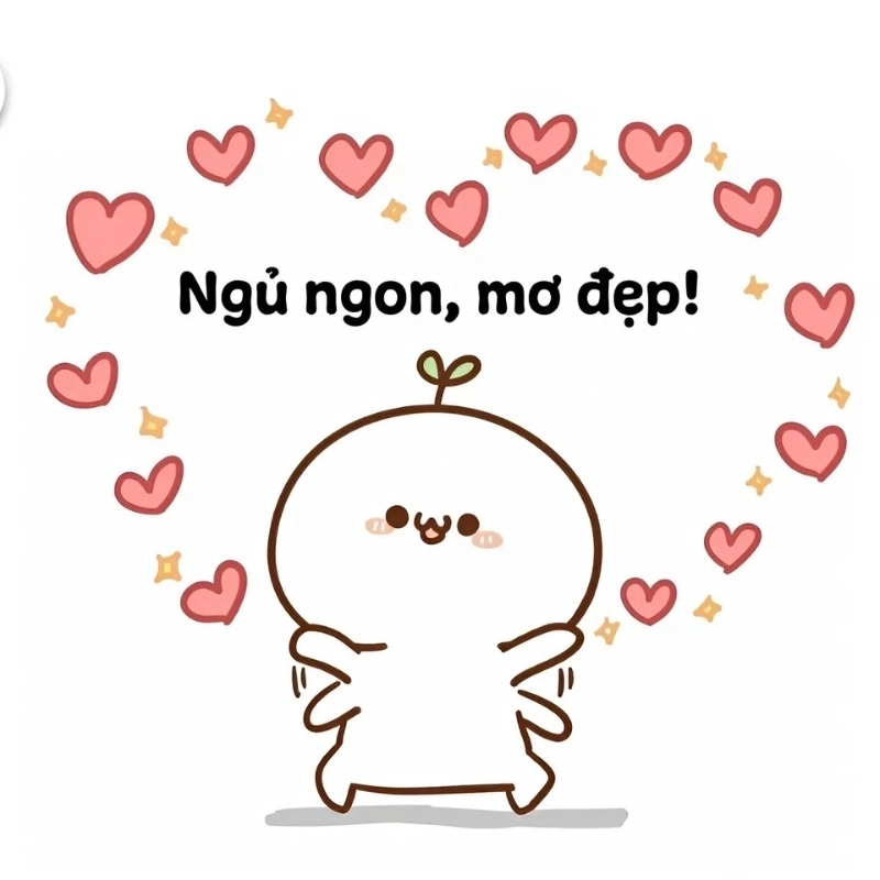 Bộ ảnh meme ngủ ngon cute dễ thương cho mọi tâm trạng