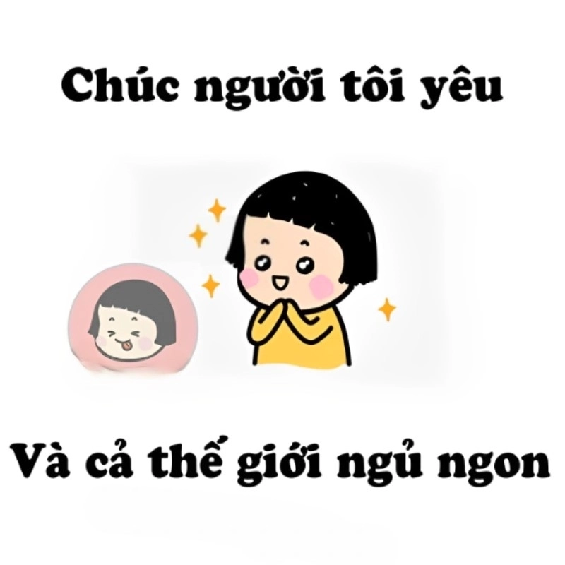 Bé sẽ thích thú khi nhận được meme chúc bé ngủ ngon ngộ nghĩnh