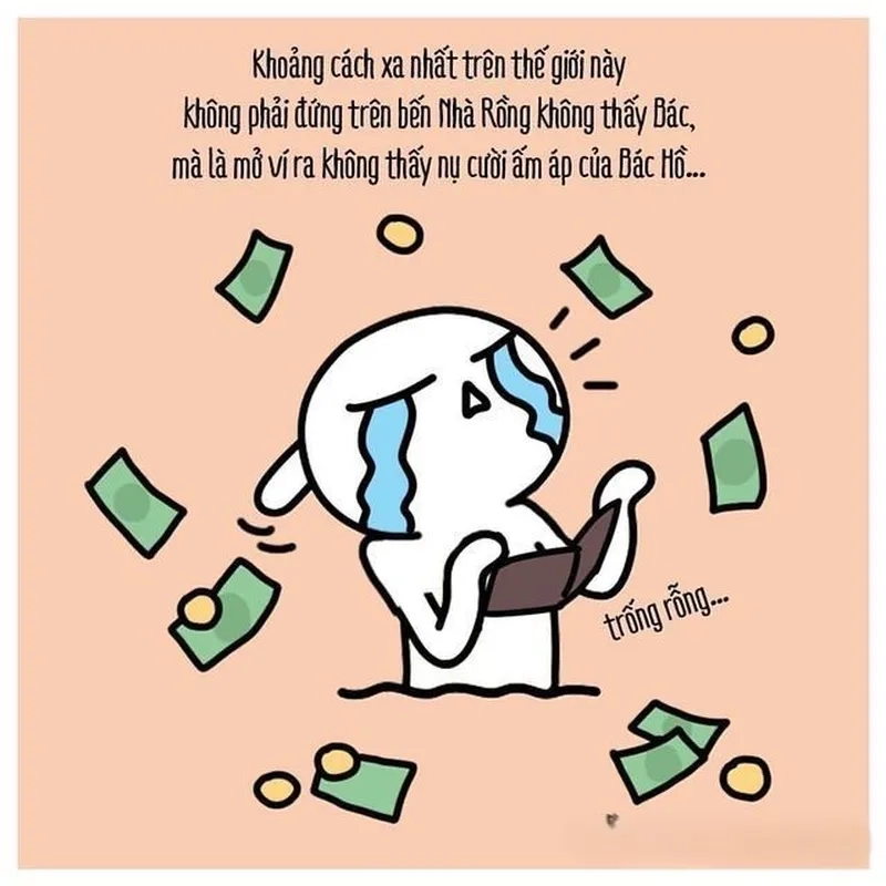 Cười đau bụng với ảnh meme hết tiền chất lượng cao