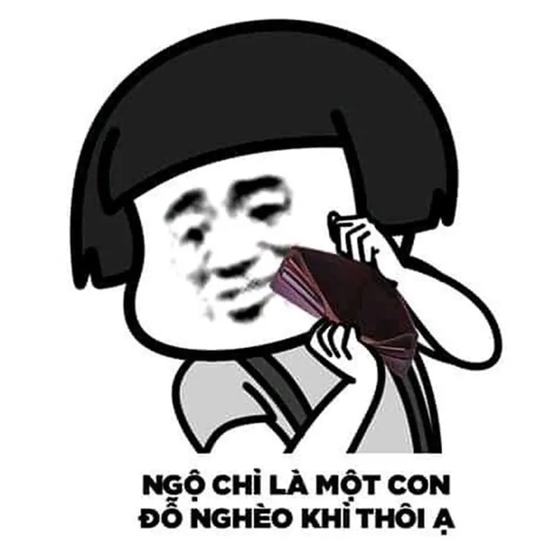 Thả thính cười ngất với meme ví hết tiền siêu hot