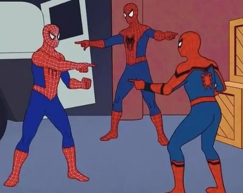 Loạt meme người nhện chỉ tay gây bão khắp Facebook