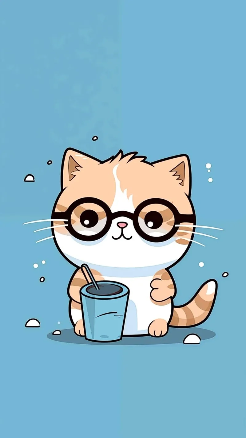 Thỏa sức chiêm ngưỡng hình con mèo chibi cute dễ thương