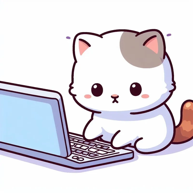 Thưởng thức hình nền mèo cute chibi siêu đáng yêu