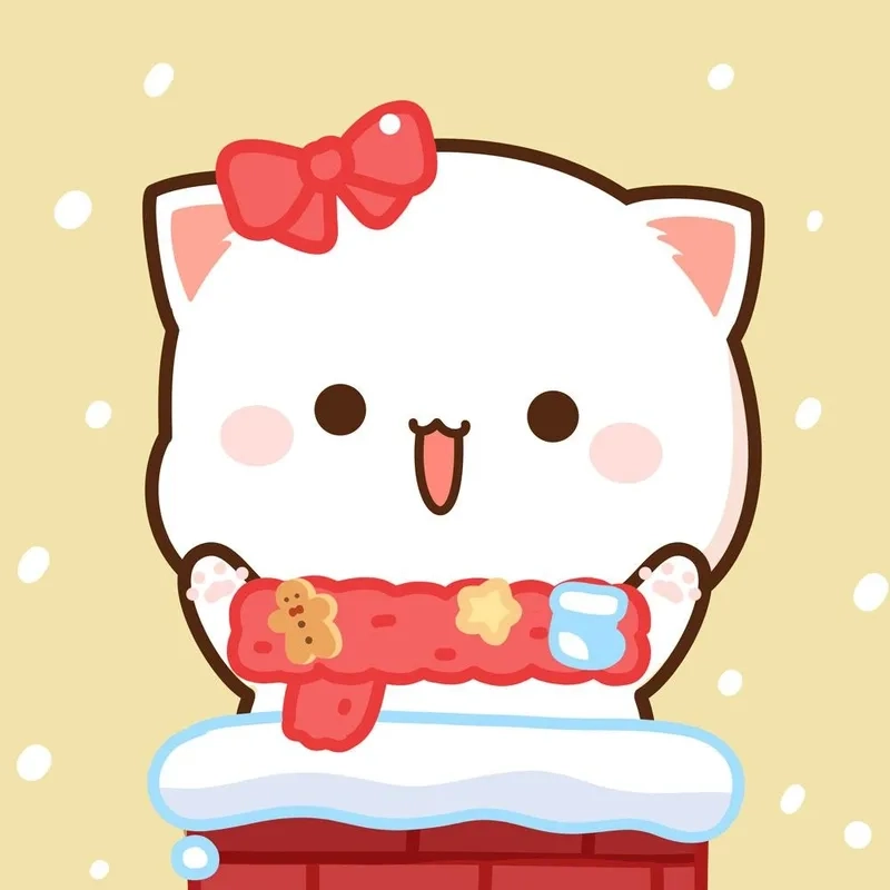 Cực xinh với hình con mèo cute chibi dễ thương hết nấc