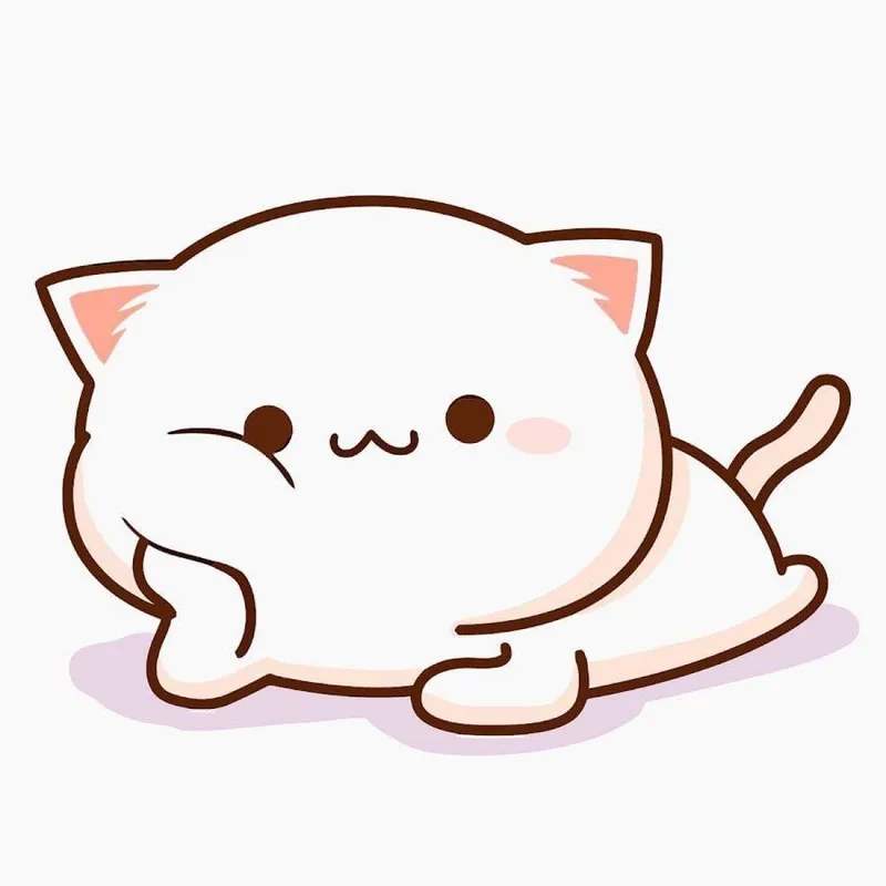 Lưu ngay ảnh con mèo cute chibi ngọt ngào hết nấc