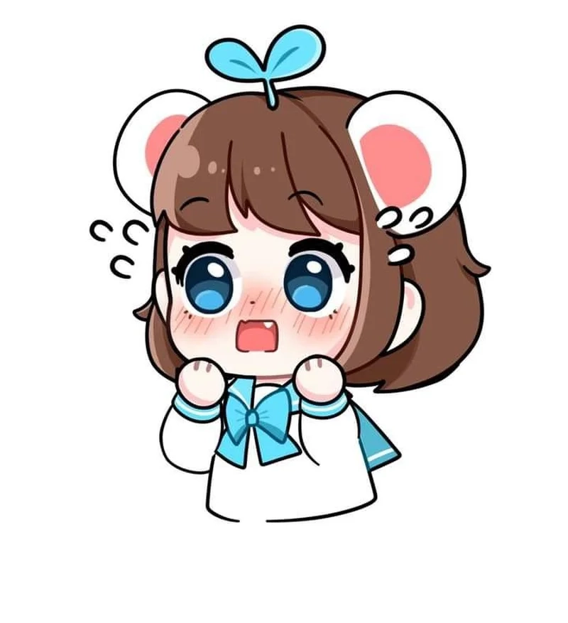 Thả tim cho mèo simmy anime chibi siêu xinh