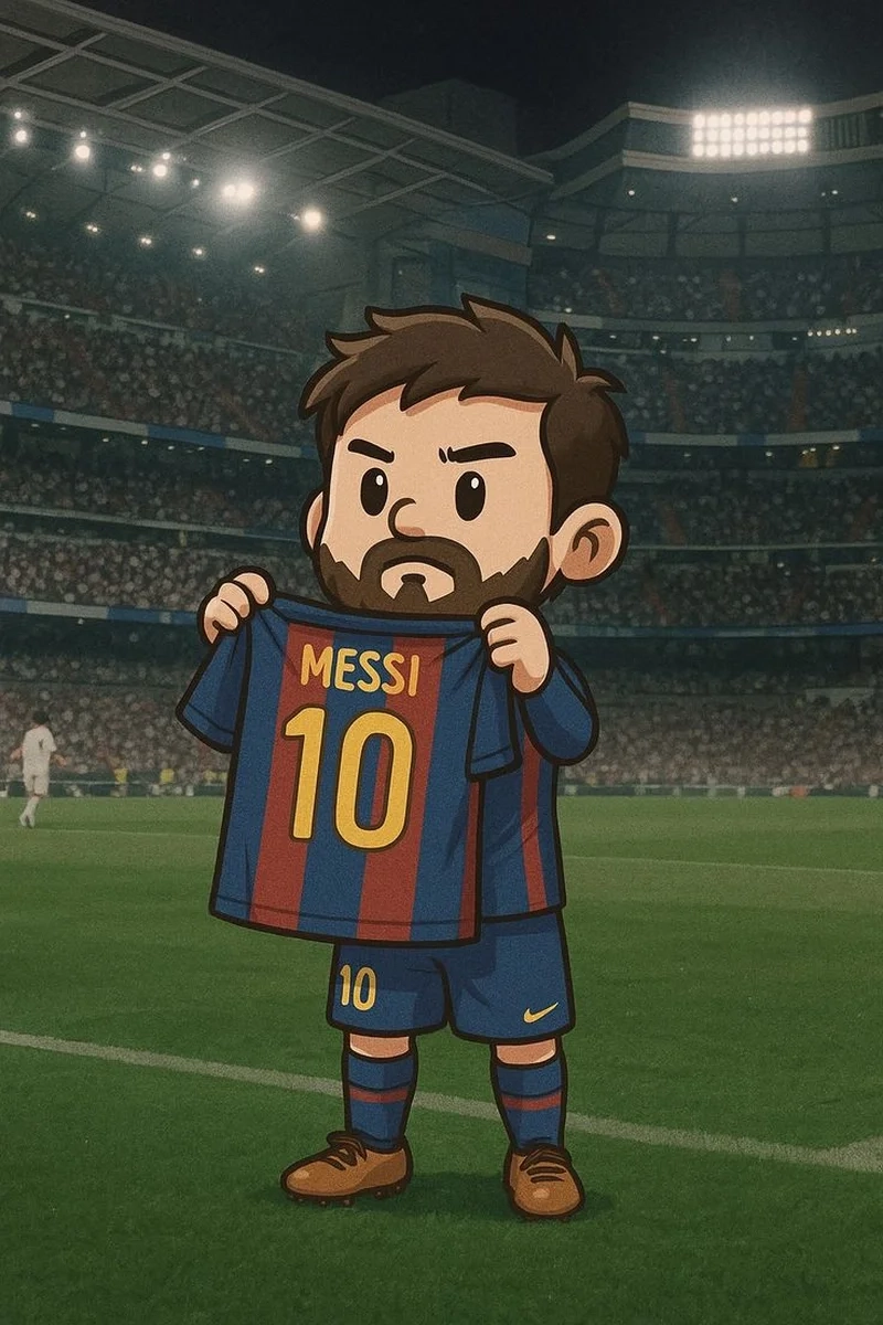 Tải ngay chibi messi siêu dễ thương cho fan