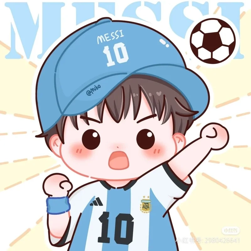 Thỏa sức sáng tạo với hình messi cute phiên bản chibi