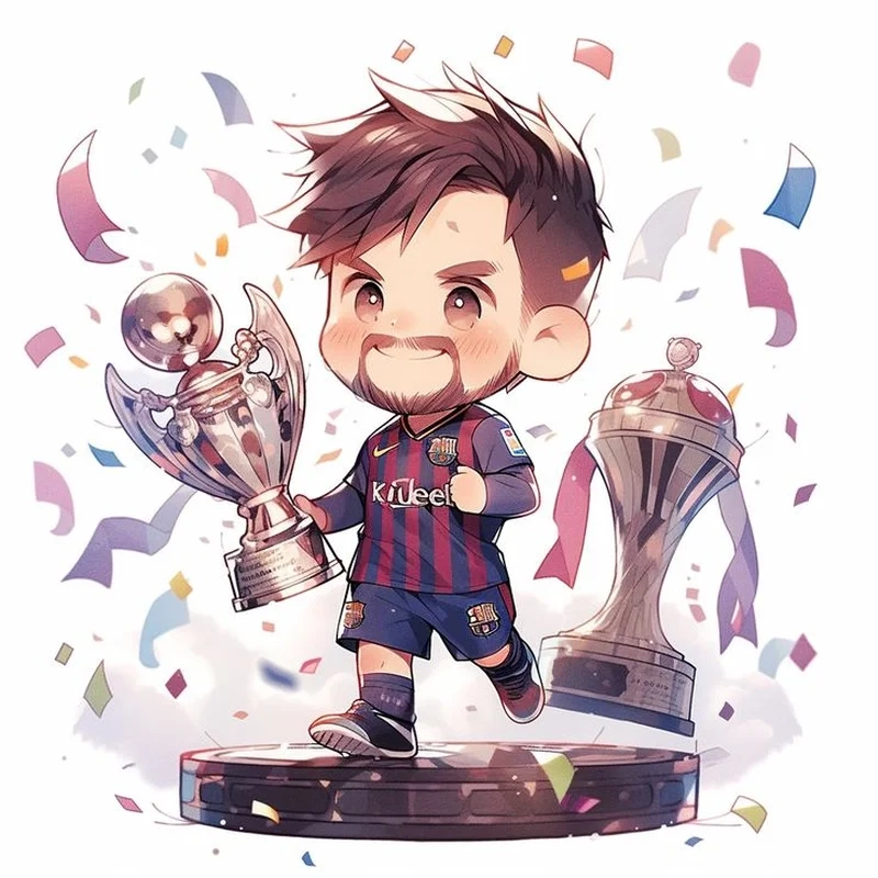 Ngắm nhìn ảnh messi chibi cực đáng yêu