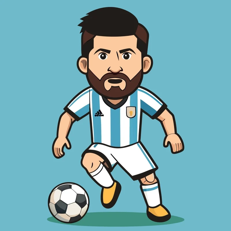 Tạo niềm vui mới với messi chibi drawing cực xinh