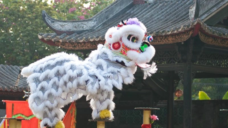 Tìm về múa lân sư rồng lễ hội