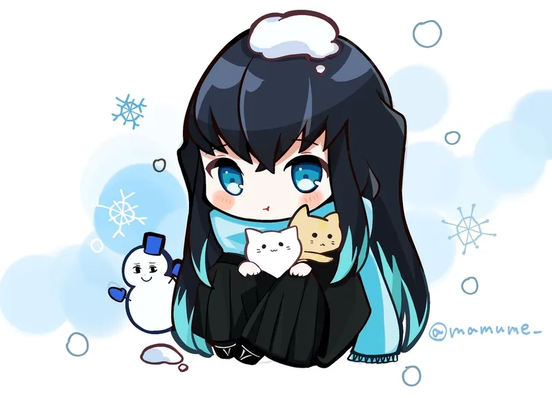 Ngắm vẻ dễ thương của muichiro tokito chibi