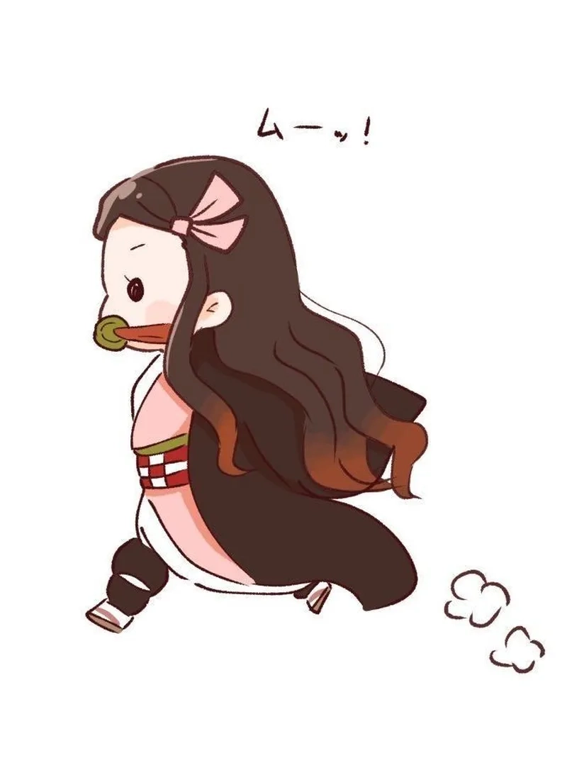 Tải về hình đơn giản nhưng đáng yêu nezuko chibi cute đơn giản