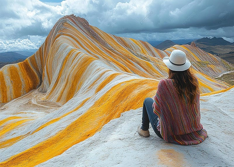 Ngắm nhìn vẻ đẹp núi cầu vồng Peru huyền bí