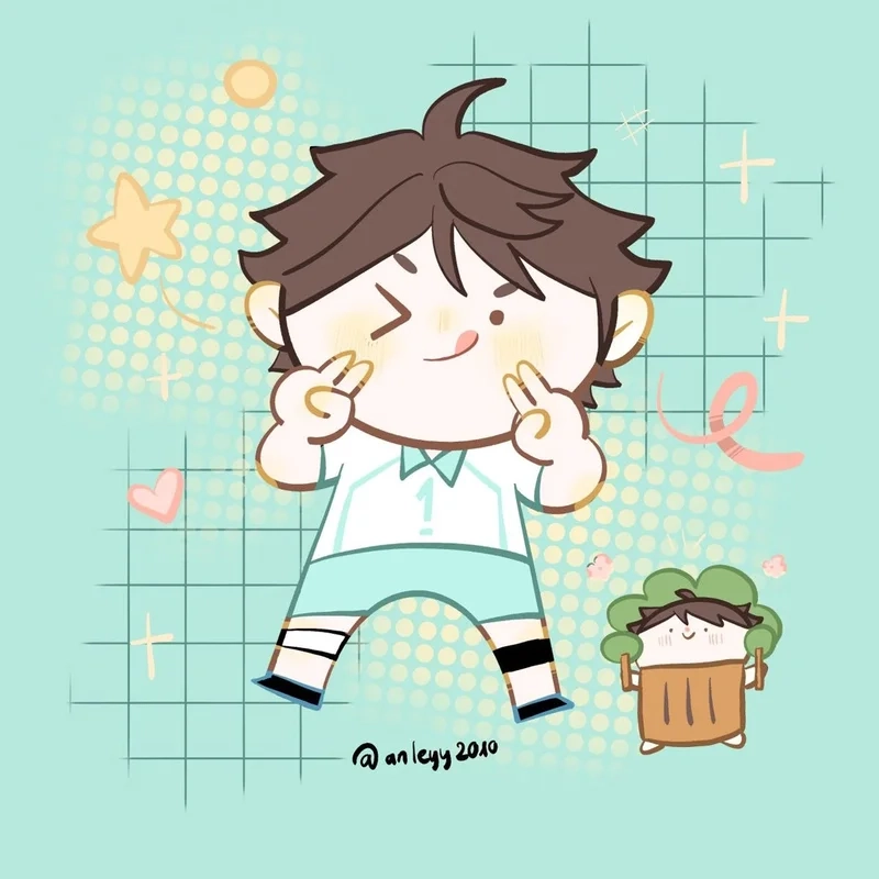 Trang trí màn hình với bộ ảnh oikawa chibi wallpaper